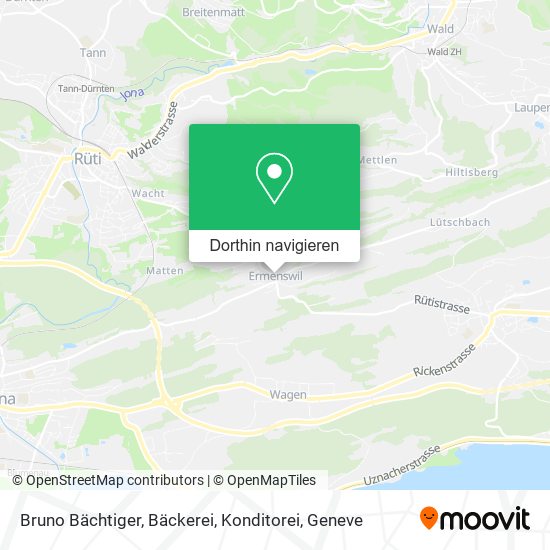 Bruno Bächtiger, Bäckerei, Konditorei Karte