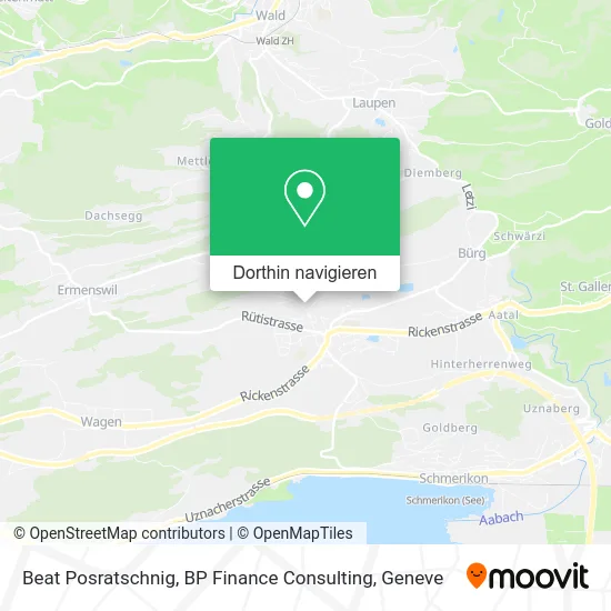 Beat Posratschnig, BP Finance Consulting Karte