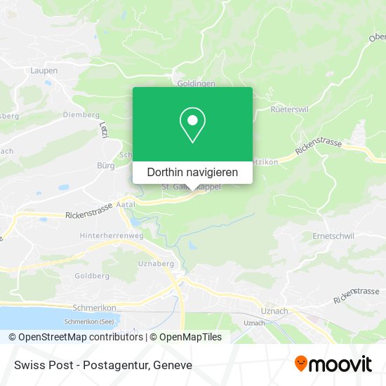 Swiss Post - Postagentur Karte