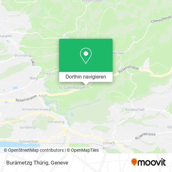 Burämetzg Thürig Karte