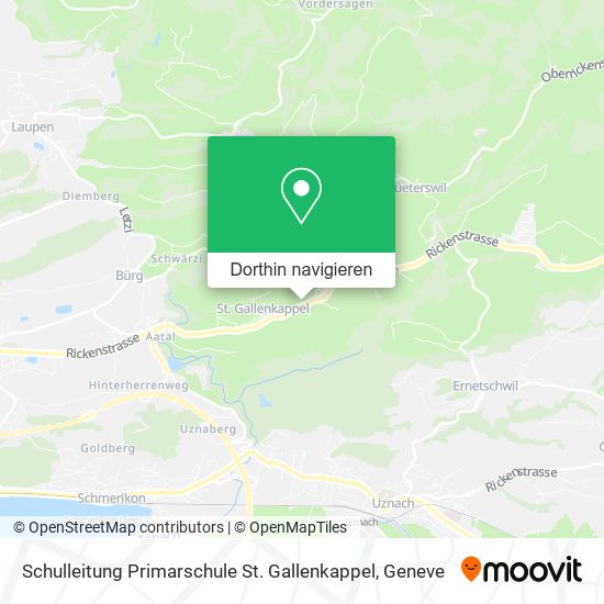 Schulleitung Primarschule St. Gallenkappel Karte