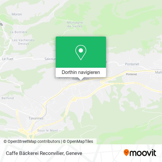 Caffe Bäckerei Reconvilier Karte