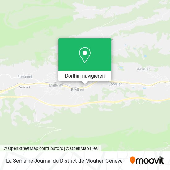 La Semaine Journal du District de Moutier Karte