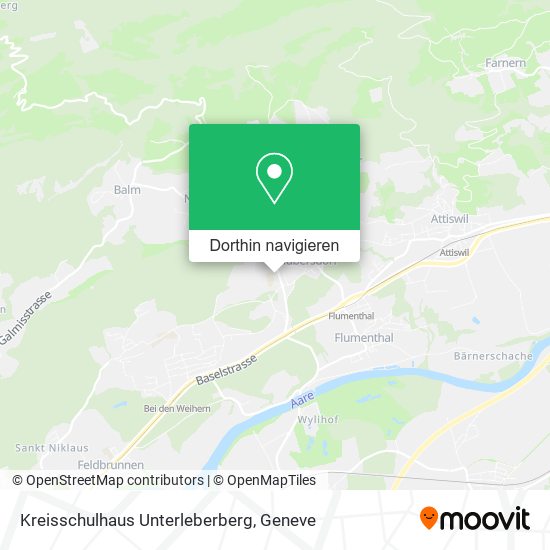 Kreisschulhaus Unterleberberg Karte