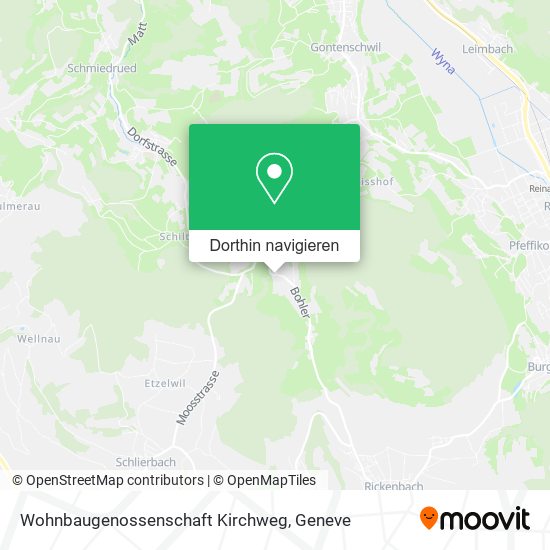Wohnbaugenossenschaft Kirchweg Karte