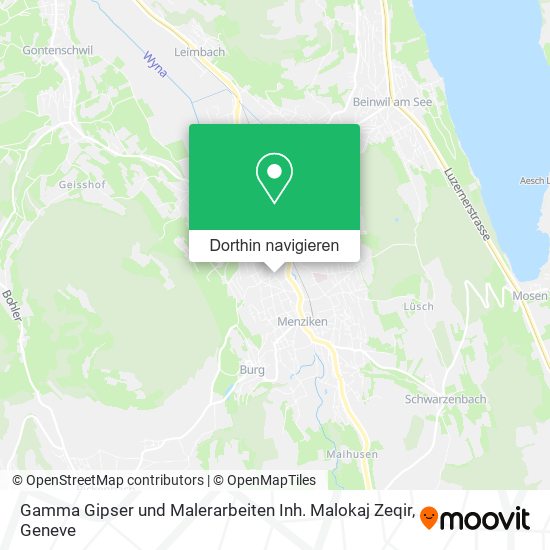 Gamma Gipser und Malerarbeiten Inh. Malokaj Zeqir Karte