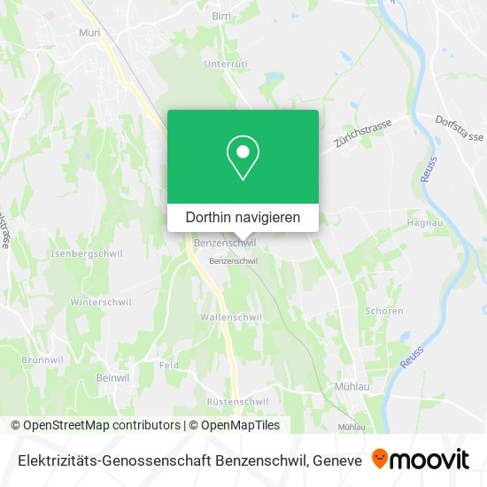 Elektrizitäts-Genossenschaft Benzenschwil Karte