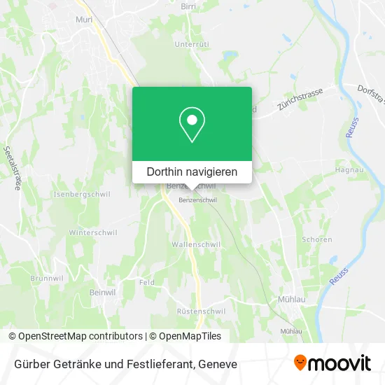 Gürber Getränke und Festlieferant Karte