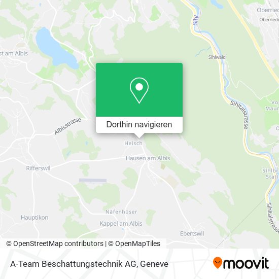 A-Team Beschattungstechnik AG Karte