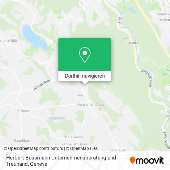 Herbert Bussmann Unternehmensberatung und Treuhand Karte