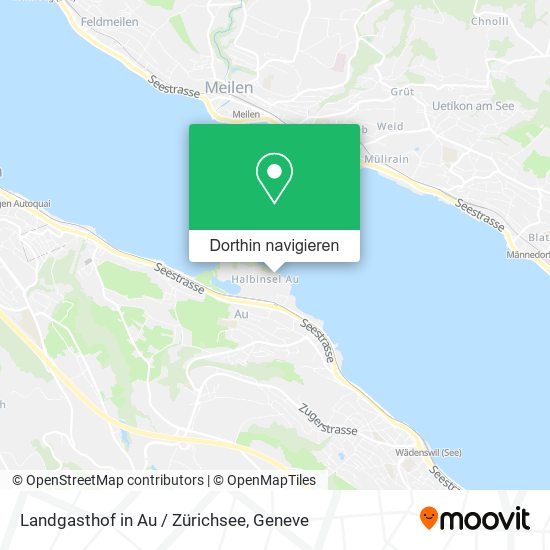 Landgasthof in Au / Zürichsee Karte