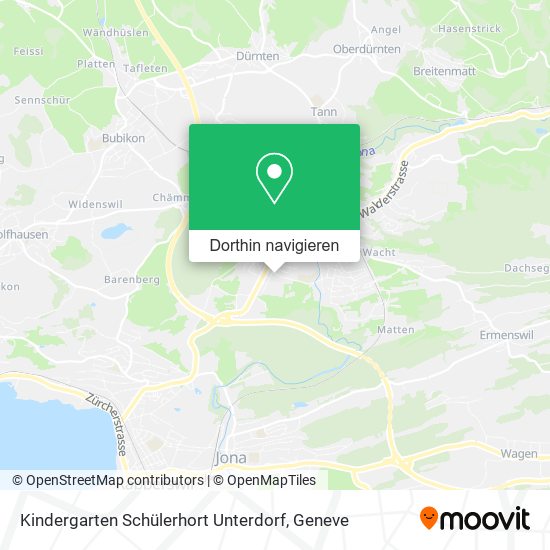 Kindergarten Schülerhort Unterdorf Karte