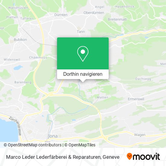 Marco Leder Lederfärberei & Reparaturen Karte