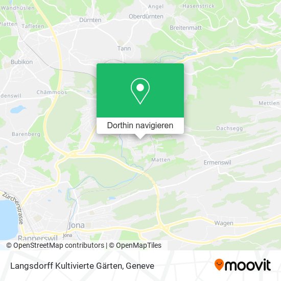 Langsdorff Kultivierte Gärten Karte