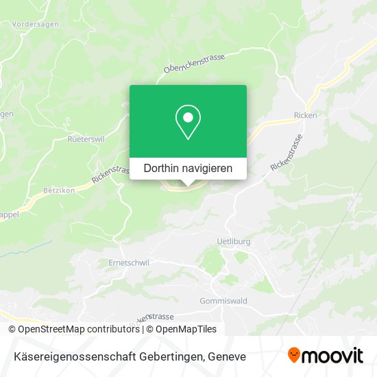 Käsereigenossenschaft Gebertingen Karte