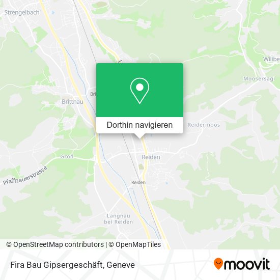 Fira Bau Gipsergeschäft Karte