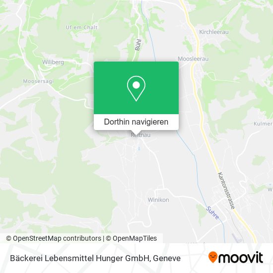 Bäckerei Lebensmittel Hunger GmbH Karte