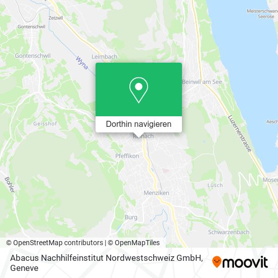 Abacus Nachhilfeinstitut Nordwestschweiz GmbH Karte