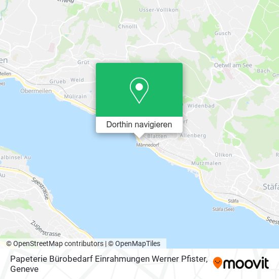 Papeterie Bürobedarf Einrahmungen Werner Pfister Karte