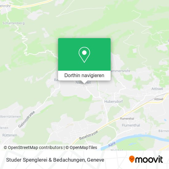 Studer Spenglerei & Bedachungen Karte