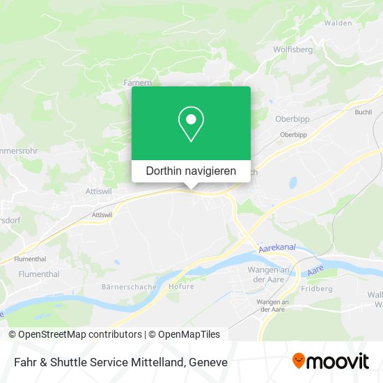 Fahr & Shuttle Service Mittelland Karte