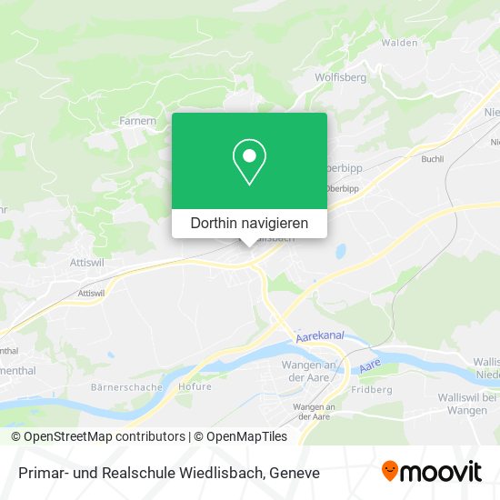 Primar- und Realschule Wiedlisbach Karte