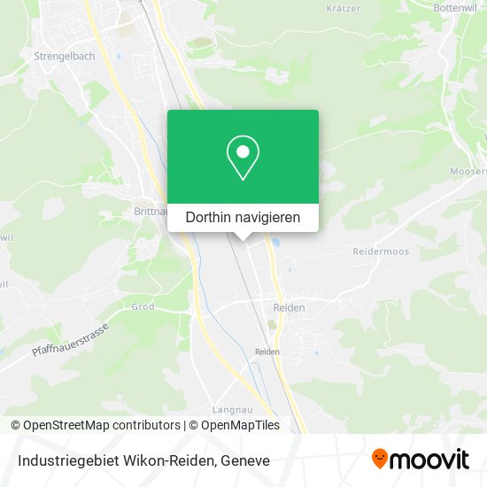 Industriegebiet Wikon-Reiden Karte