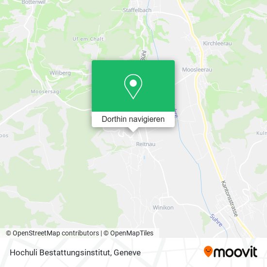 Hochuli Bestattungsinstitut Karte
