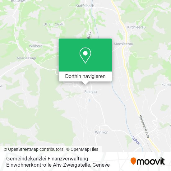 Gemeindekanzlei Finanzverwaltung Einwohnerkontrolle Ahv-Zweigstelle Karte