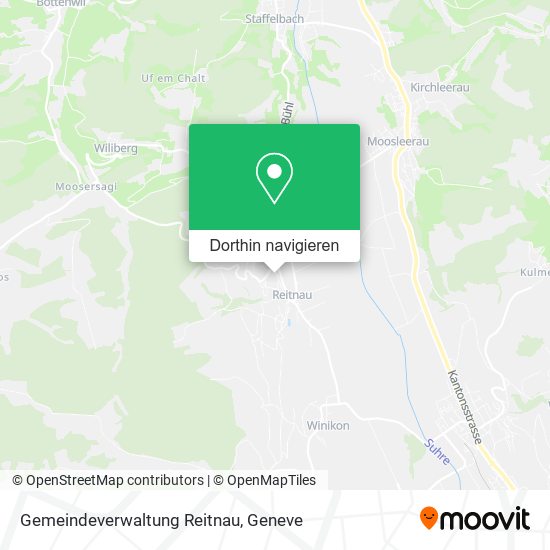 Gemeindeverwaltung Reitnau Karte