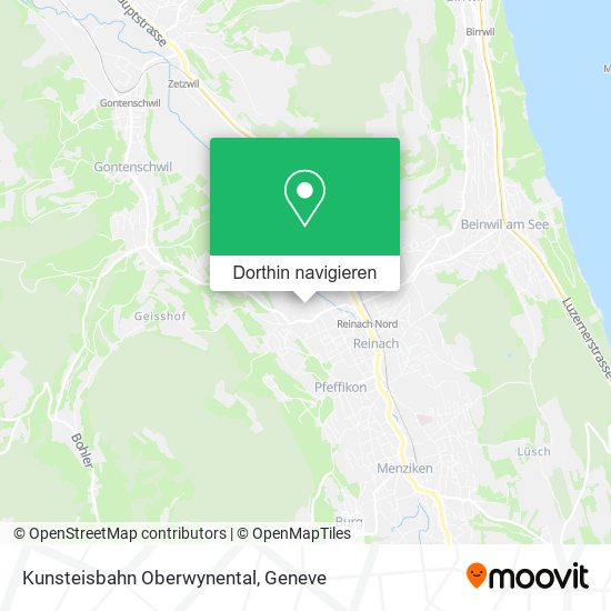 Kunsteisbahn Oberwynental Karte
