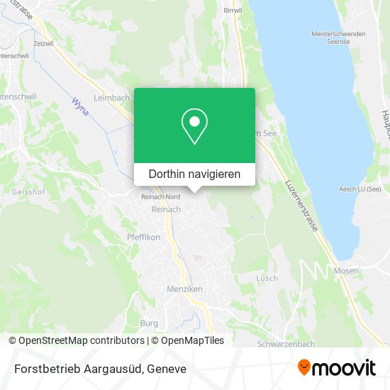 Forstbetrieb Aargausüd Karte