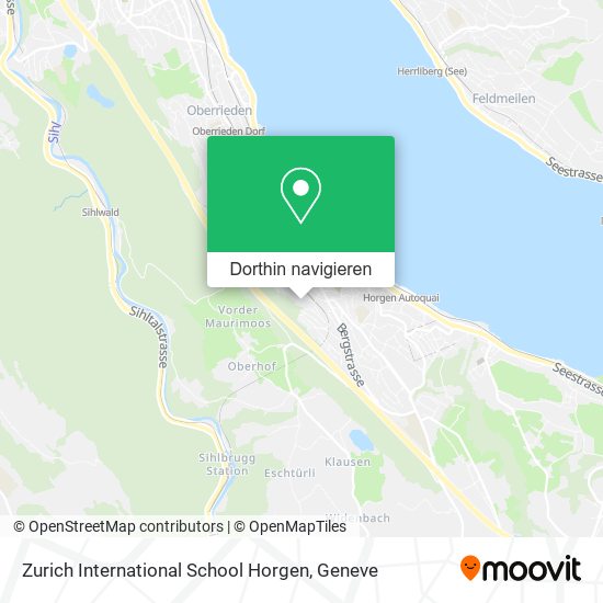 Zurich International School Horgen Karte