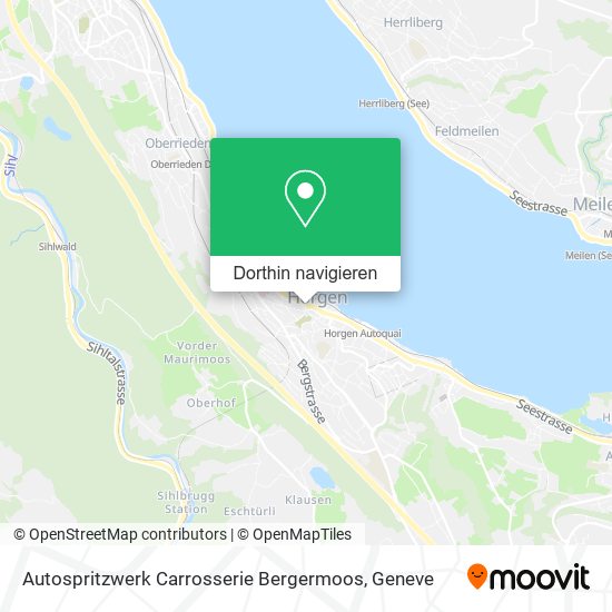 Autospritzwerk Carrosserie Bergermoos Karte
