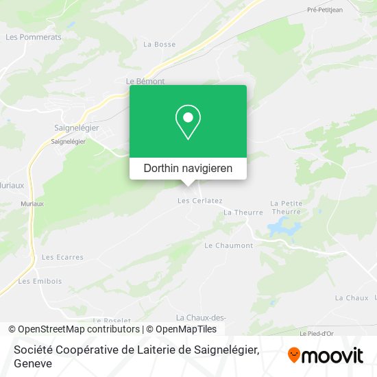 Société Coopérative de Laiterie de Saignelégier Karte