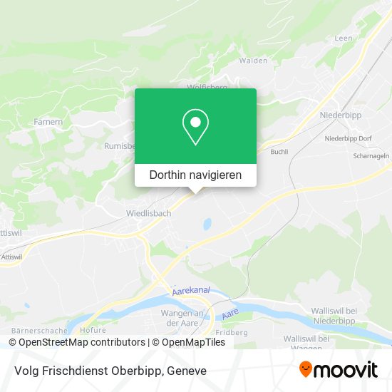 Volg Frischdienst Oberbipp Karte