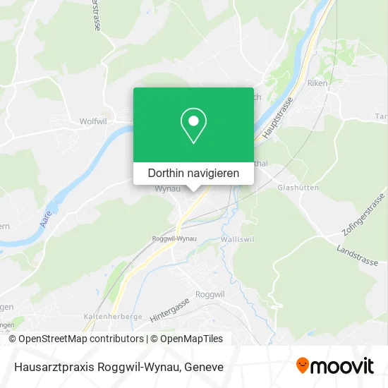 Hausarztpraxis Roggwil-Wynau Karte