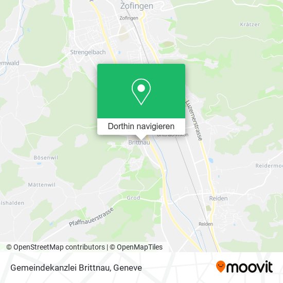 Gemeindekanzlei Brittnau Karte