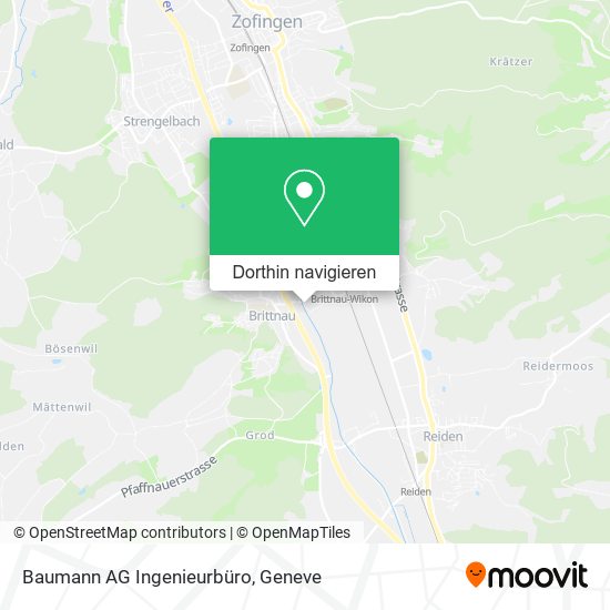 Baumann AG Ingenieurbüro Karte
