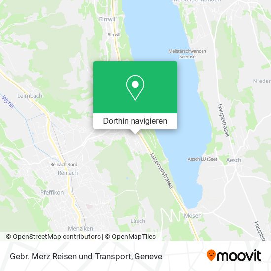 Gebr. Merz Reisen und Transport Karte