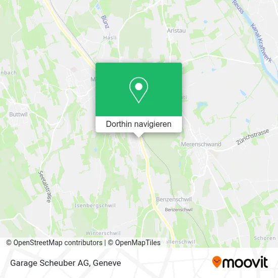 Garage Scheuber AG Karte