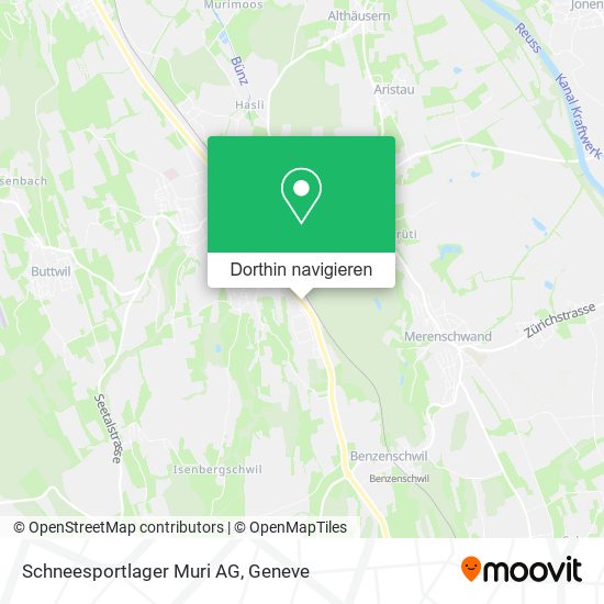 Schneesportlager Muri AG Karte