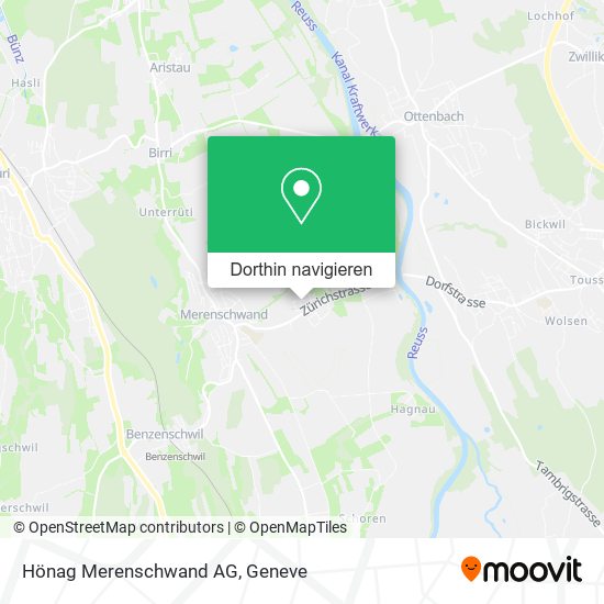 Hönag Merenschwand AG Karte