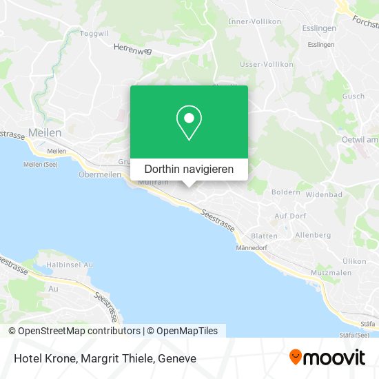 Hotel Krone, Margrit Thiele Karte
