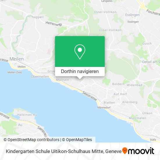 Kindergarten Schule Uitikon-Schulhaus Mitte Karte