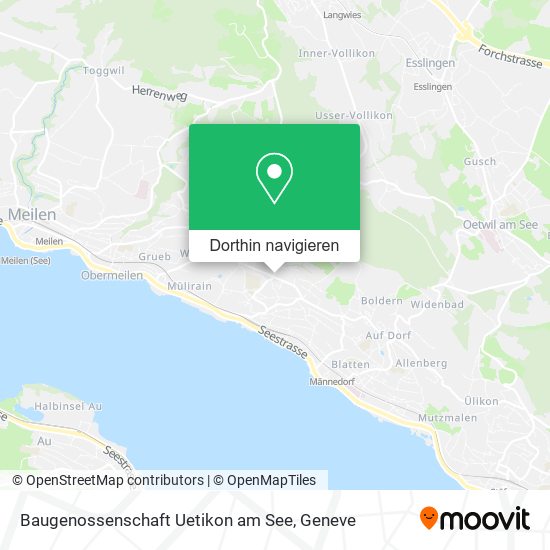 Baugenossenschaft Uetikon am See Karte