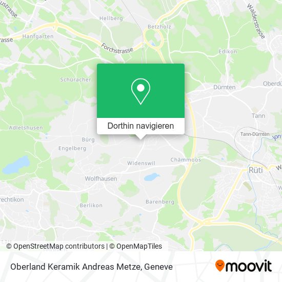 Oberland Keramik Andreas Metze Karte