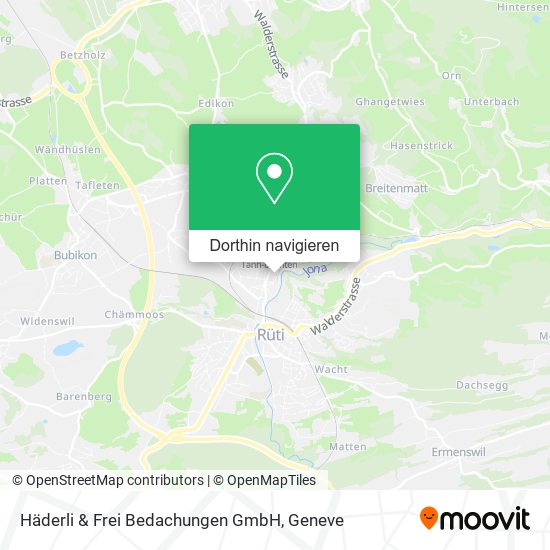 Häderli & Frei Bedachungen GmbH Karte