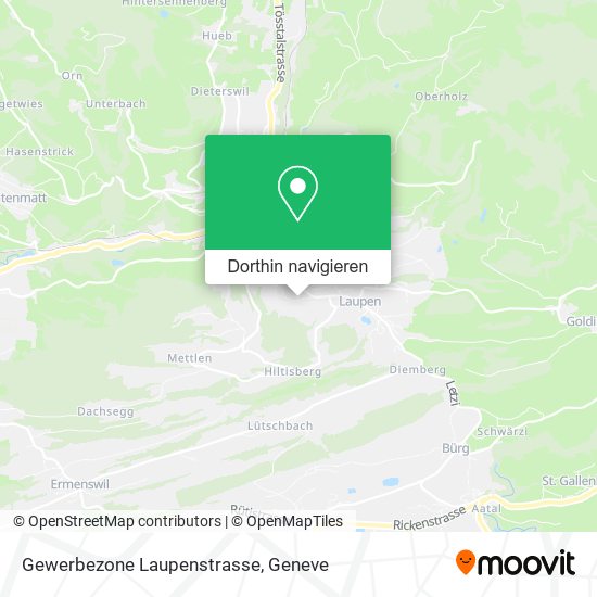 Gewerbezone Laupenstrasse Karte