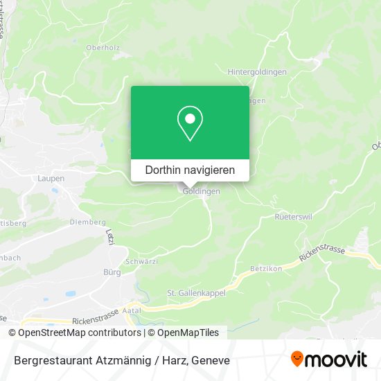 Bergrestaurant Atzmännig / Harz Karte